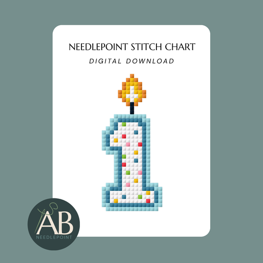Mini Birthday Candle Numbers | Digital Chart