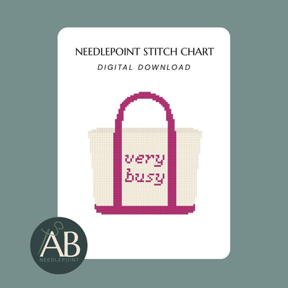 Ironic Boat Tote “Very Busy” | Digital Chart