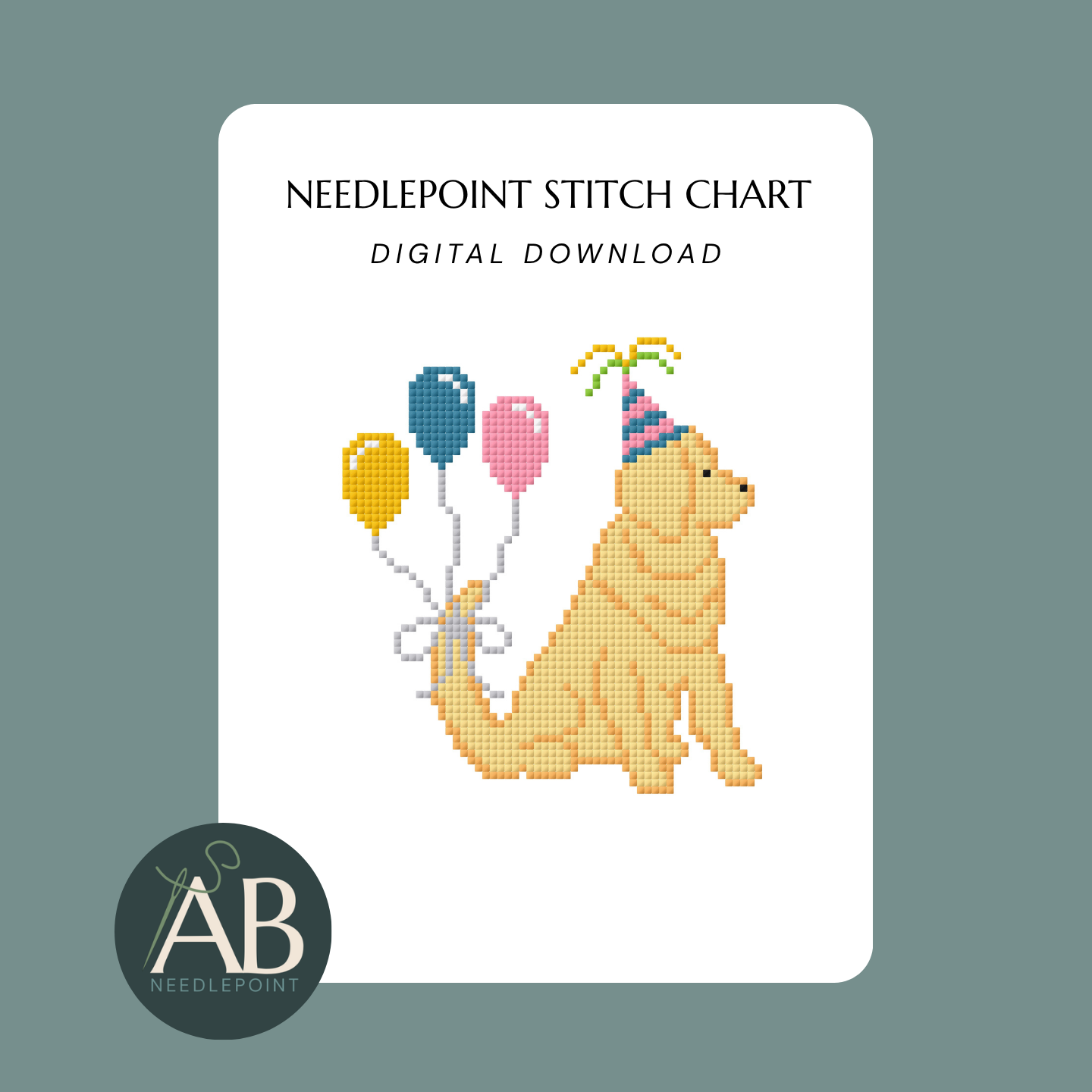 Birthday Party Pup | Digital Chart