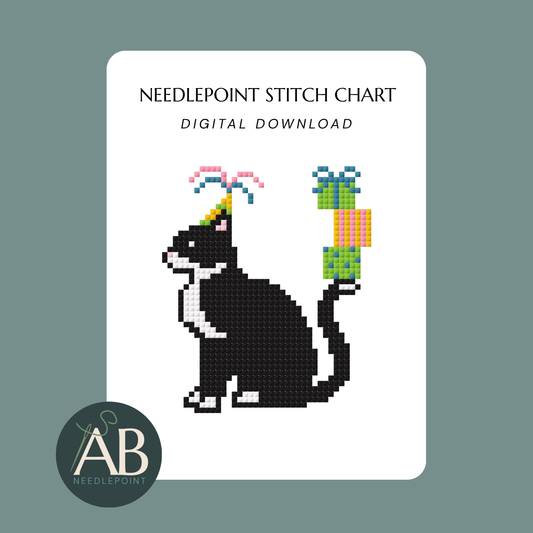 Birthday Party Kitty | Digital Chart