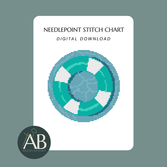 Teal Pool Float | Digital Chart