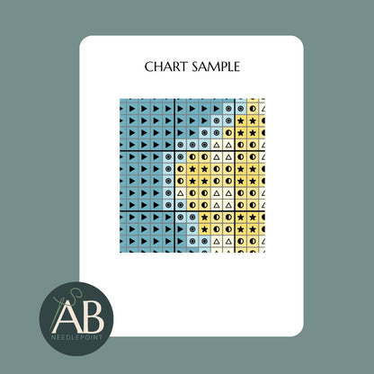 Yellow Gingham Easter Egg with Bunny Silhouette | Digital Chart