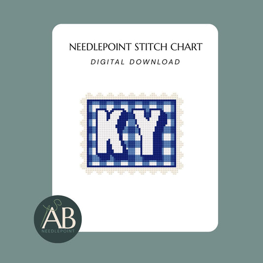KY Gingham Stamp | Digital Chart