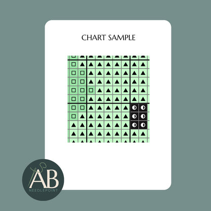 Green Marshmallow Easter Bunny | Digital Chart