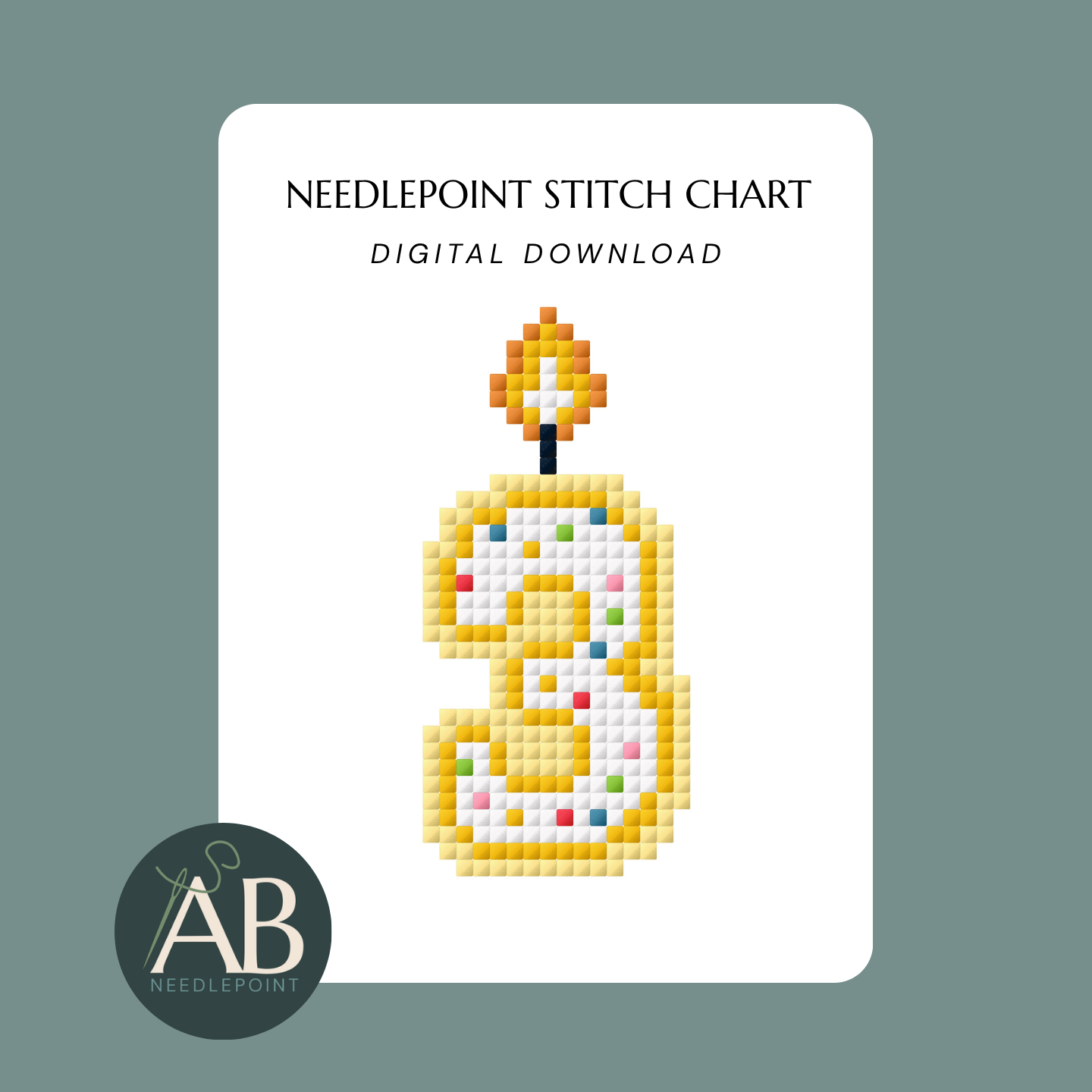 Mini Birthday Candle Numbers | Digital Chart