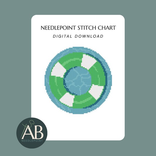 Green Pool Float | Digital Chart