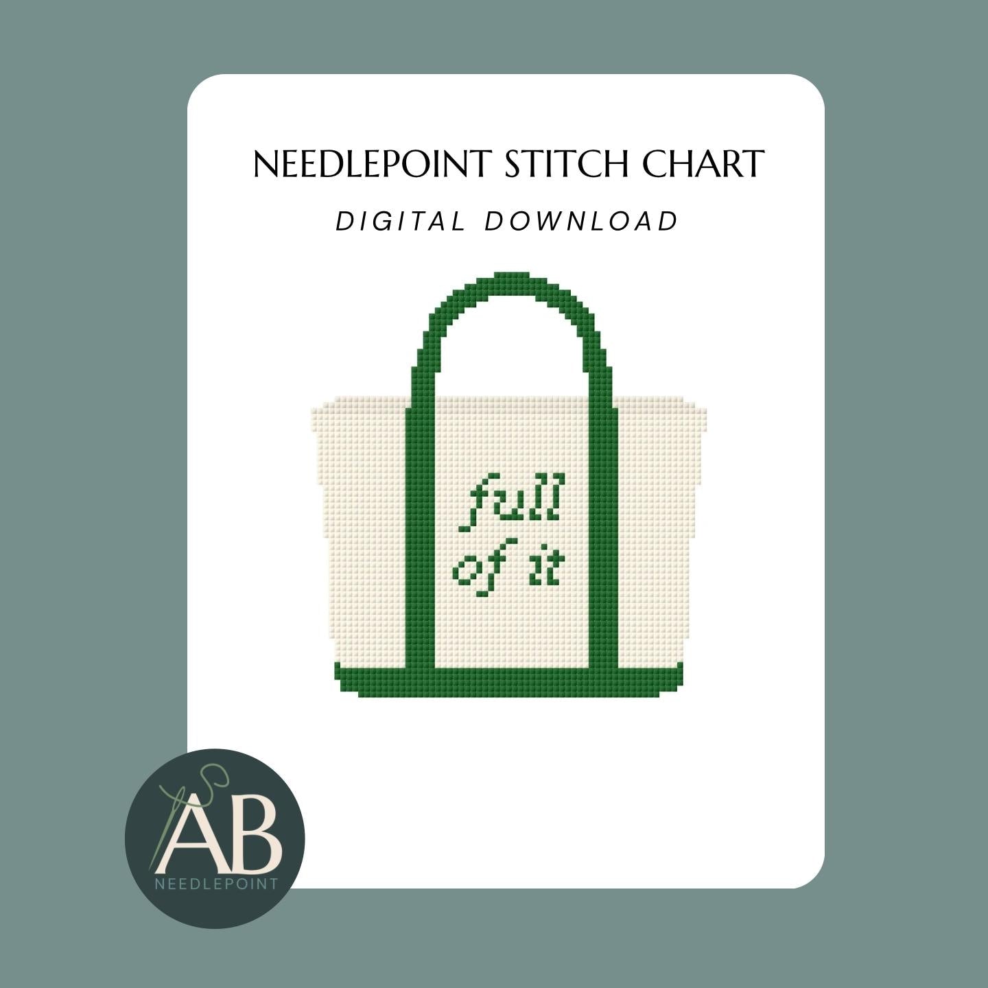Ironic Boat Tote “Full of It” | Digital Chart