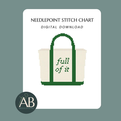 Ironic Boat Tote “Full of It” | Digital Chart