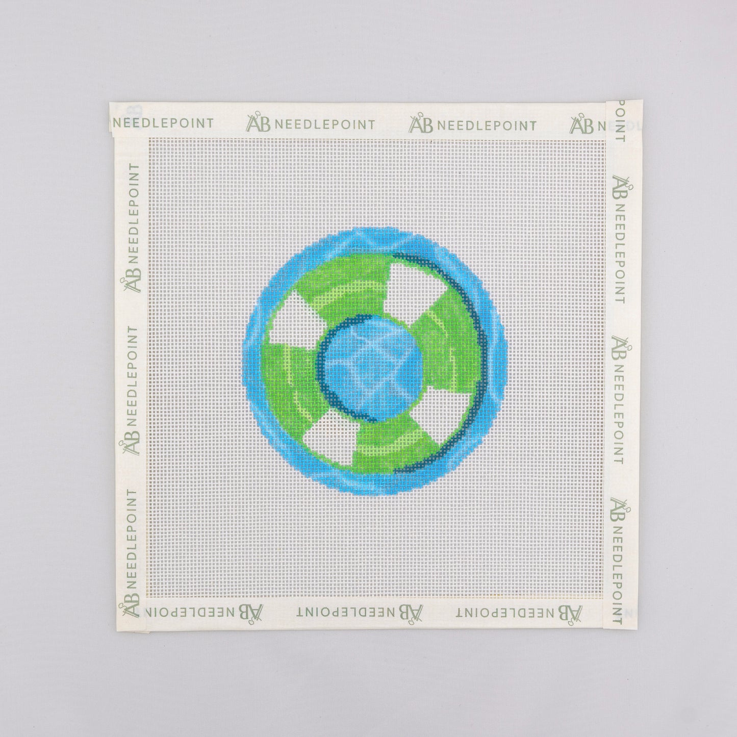Green Pool Float Needlepoint Canvas