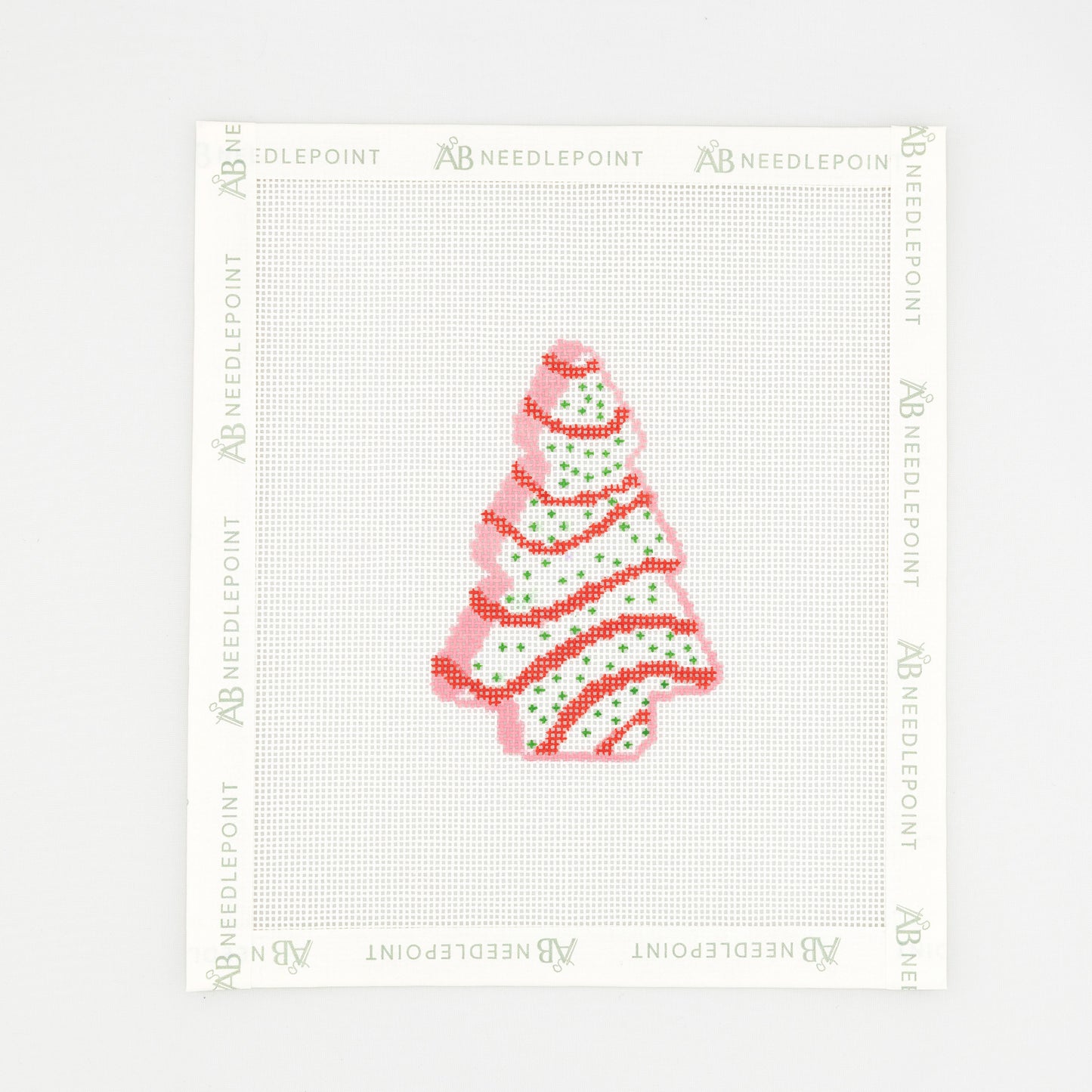 Christmas Tree Cake Needlepoint Canvas