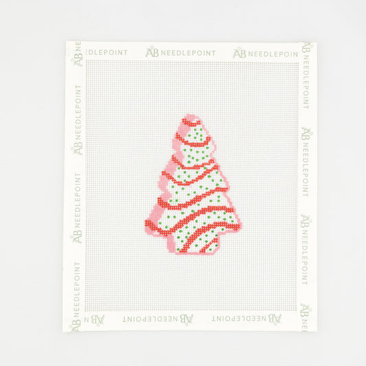 Christmas Tree Cake Needlepoint Canvas