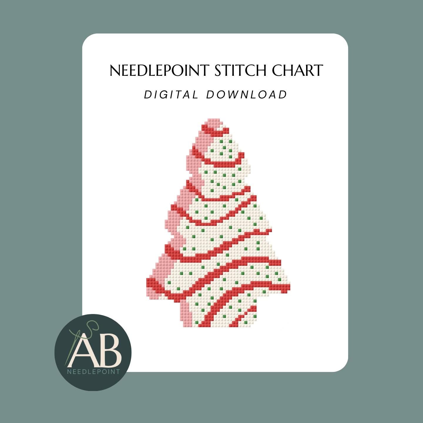 Christmas Tree Cake | Digital Chart
