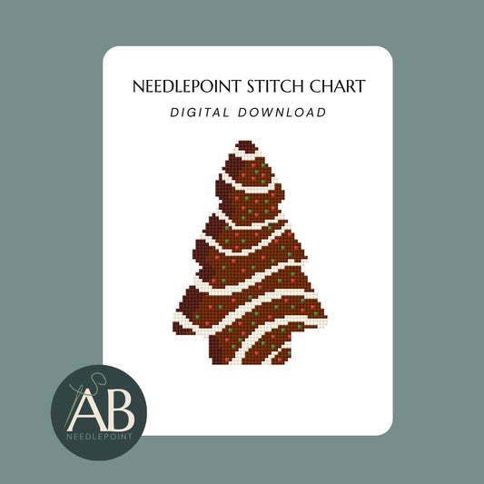 Chocolate Christmas Tree Cake | Digital Chart